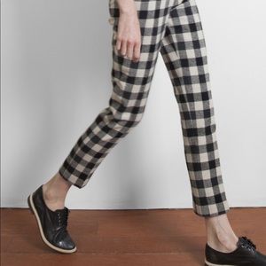 7115 by Szeki Checkerboard Wool Pants M
